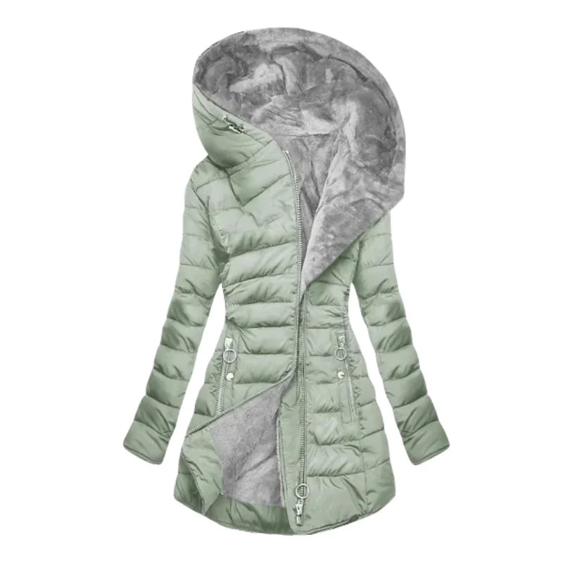 Lucia | Geacă de iarnă călduroasă cu glugă