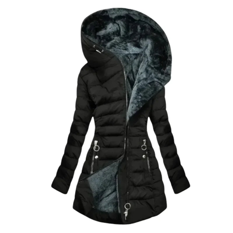 Lucia | Geacă de iarnă călduroasă cu glugă