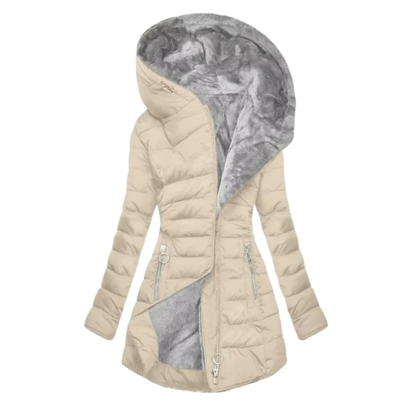 Lucia | Geacă de iarnă călduroasă cu glugă