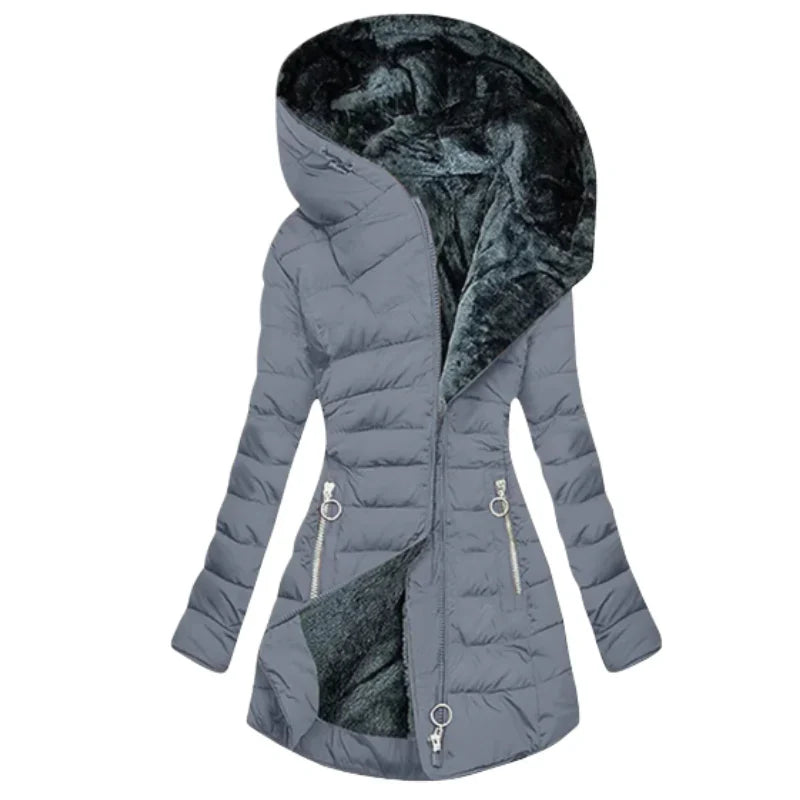 Lucia | Geacă de iarnă călduroasă cu glugă